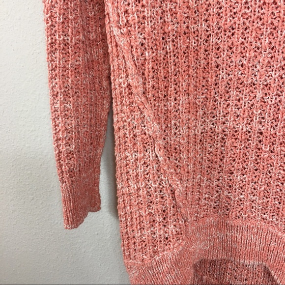 Free People | Star Dune Long Marled Coral Sweater - Picture 5 of 6